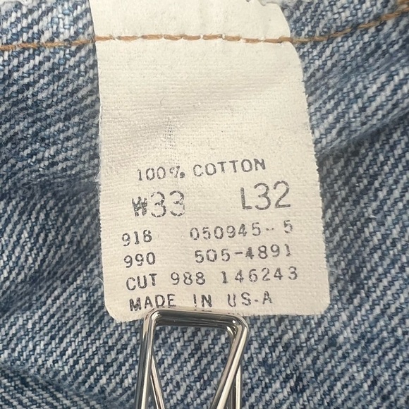 Levi's 505 Regular Fit Straight Leg Jeans Size 33 x 32 Men's - Picture 4 of 4